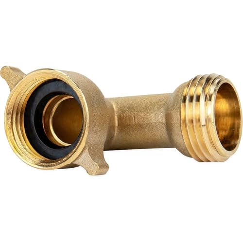 image for Camco 90-Degree Hose Elbow For RVs - Solid Brass Construction- Certifi