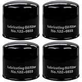 4PCS 122-0833 Oil Filter, Replacement for Cummins 1220833, Compatible with Onan HDKAJ,HDKAH,HDKAK