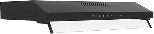 Miniatura 9 de Campana extractora debajo del gabinete de 30 pulgadas, ventilación de campana de cocina de 900 CFM con ventilador de escape de 3 velocidades,
