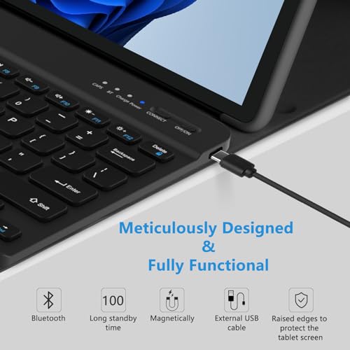 Mmk Surface Pro 9 Case With Keyboard 13 Inch 2022, Keyboard Case For Microsoft Surface Pro 9 13 Inch 2022 Tablet thumb #4