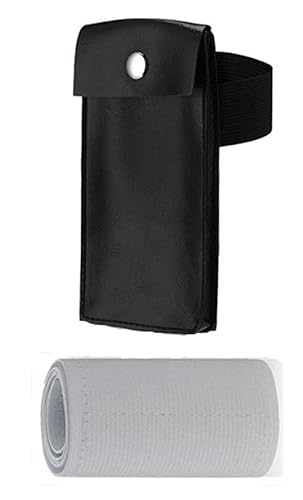 Ninja Kunai Bag with Bandage Cosplay Japan's Anime Ninja Costume Accessories Black