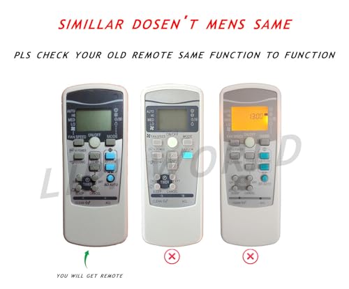 Image of LipiWorld 25 AC 3D Auto Remote Control (Old Exactly Same Will Only Work) Compatible for Mitsubishi AC Remote