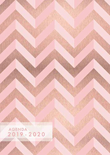 Agenda 2019-2020: 18 meses: Organiza tu da - Agenda semanal - julio 2019 a diciembre 2020 - espaol - Cheurn rosa