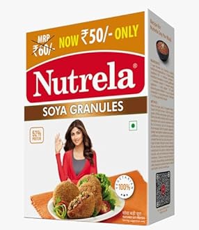 NUTRELA Soya Granules 200 G - Soya, Box