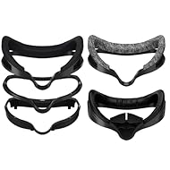 Marco de interfaz facial adaptable: material suave y flexible que se adapta mejor a diferentes formas de cara. Garantiza un ajuste cómodo para la mayoría de los usuarios. Distribuye uniformemente la presión, reduciendo los puntos de presión incómodos...