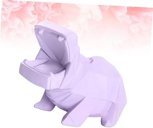Miniatura 4 de Toyvian Hipopótamo Banco de Dinero Decorar Artesanías Adornos Caja de Dinero Aldult Niño Animal Forma Hucha