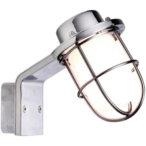 Nordlux Marina Indoor Wall Light Silver Metal G9 30,000hrs - Bathroom, En-Suite, Wet Room Mains Powered, IP44