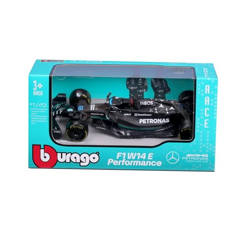Bburago 1:43 F1 MB W14 2023 Russell en Dispensador miniatura 5