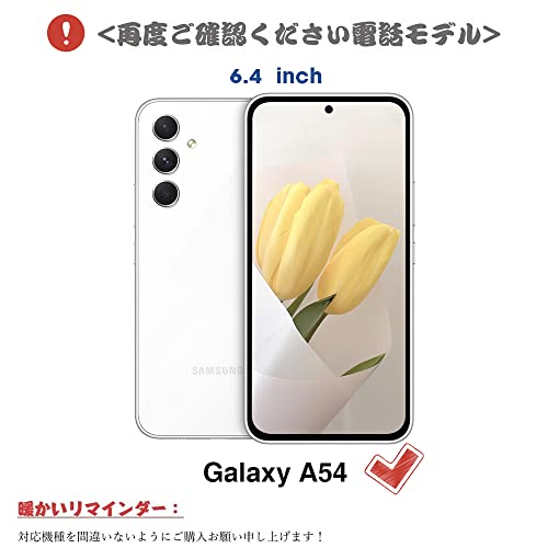 MAGICASE For Galaxy A54 ケース 手帳型 おしゃれ 人気 かわいい スマホケース Galaxy A54 財布型 エレガント 美しい シンプル SC-53D レトロ 上品 女性 SCG21 カード収納 耐衝撃 ギャラクシー A54 ケース スタンド機能 高級PU 肌感レザー ストラップホール マグネット式 ハンドメイド 手作 大人(ブルー)