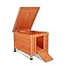 Dibea Conejera de Madera caseta Exterior para Mascotas pequeñas cobertizo 43x43x52 cm