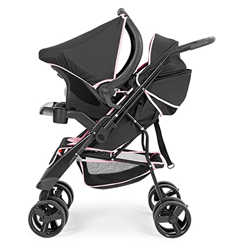 Carrinho de Bebê com Bebê Conforto Joy Rosa - Tutti Baby 10.003.071