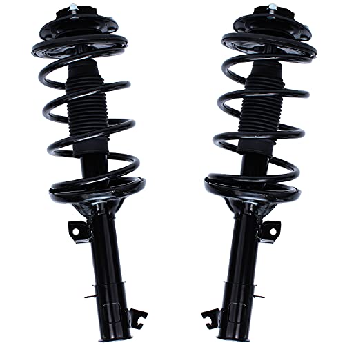 Image of Detroit Axle - 2 Front Struts for 2001-2006 Hyundai Santa Fe Complete Struts w /Coil Spring 2002 2003 2004 2005 Replacement Ready Quick Install Ready Struts Shocks Assembly