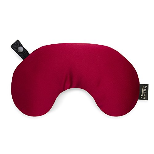 Bucky Minnie, Travel Neck Pillow, All Natural Millet Hull Filling, Removable Cover, Adjustable Filling - Crimson Red