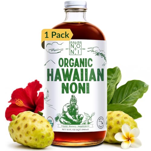 Healing Noni USDA Organic 100% Pure Juice (32oz)