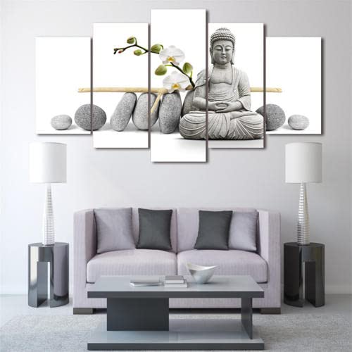 Point de croix broderie strass Bouddha grand format pour chasser le stress quotidien