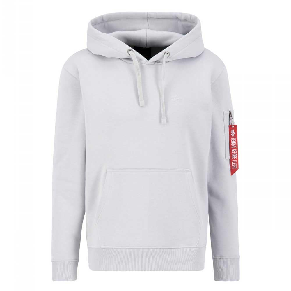 Alpha Industries Air Force Hoody Hooded Sweat for Men Pastel Grey