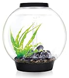 biOrb Classic 60 Acrylic 16-Gallon Aquarium with Multi-Color Remote-Controlled LED Lights Modern Tank for Tabletop Display, Black