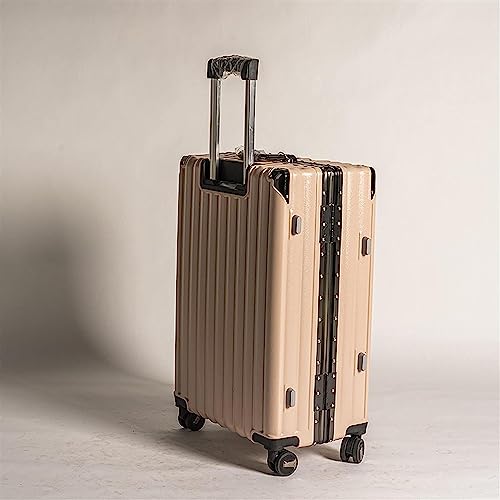 24-inch Suitcase, Large Capacity Hard Shell Suitcase, Unisex Suitcase, Retractable Trolley Suitcase with Wheels, Carry-on Suitcase, Pink (Pink)4