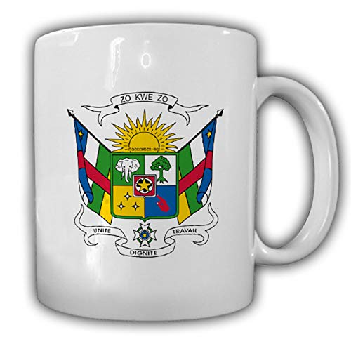 Tasse République centrafricaine emblème tasse à café #14033