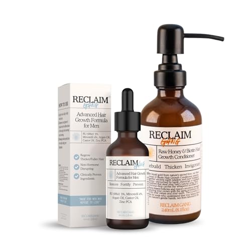 Thicker Hair Bundle– Advanced Formula + Raw Honey &amp; Biotin Conditioner