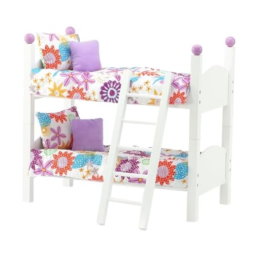 Emily Rose 14 Inch Doll Bunk Bed Set