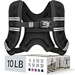 Weighted Vest for Women & Men with Reflective Stripe and Adjustable Buckle, Comfortable & Durable Rucking Vest for Walking, Running & Strength Training