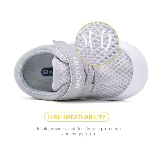 Image of BMCiTYBM Baby Sneakers Girls Boys Lightweight Breathable Mesh First Walkers Shoes 6-24 Months