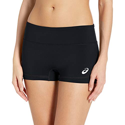 ASICS Volley Booty Short, Black/Pink Glow, Medium