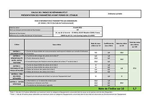 PC portable Gamer HP Omen 16 n0000sf 16.1 - vue 10