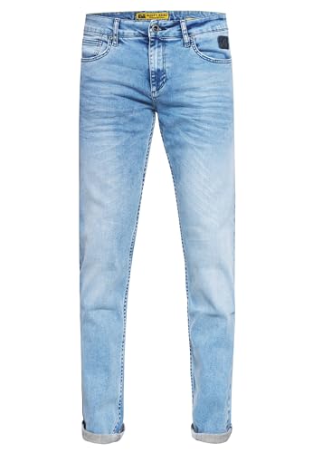 Rusty Neal Pantalones vaqueros para hombre, color azul claro 'Alvin', cómodos, elásticos, de negocios, 212 azul claro 34W x 34L