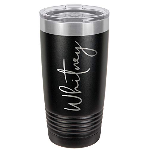 Personalized Tumblers, Stainless Steel 20 oz Tumbler w/Lid |13 Different Designs| Personalized Cups  - //coolthings.us
