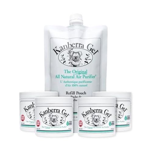 Image of Kanberra Gel Refill Pouch 24oz - All-Natural Tea Tree Oil Odor Eliminator & Air Freshener for Home, Car, RV, Boat, Gym Bag | Eco-Friendly, Long-Lasting Formula, Safe for Pets and Family