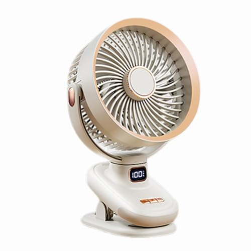 dijiusidy Mini ventilador portátil con Clip, ajuste de ángulo libre en cualquier lugar, Mini ventilador de circulación de aire de carga ABS que se puede colocar dondequiera que vaya, tipo+2