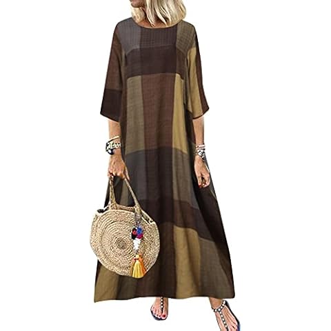 ZANZEA Women's Casual Loose Maxi Dress Cover