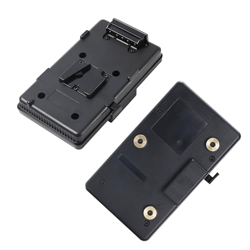 LSYRIA V Mount to Gold Mount Battery Adapter Plate Converter V Lock Compatible with Anton-Bauer Sony HDV DSLR Rig Panasonic ARRI RED JVC Video (A-GP-S)