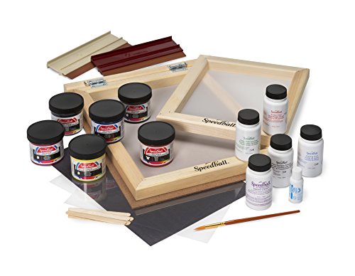 Speedball Intermediate Deluxe Kit For Silk Screen Printing, Includes Frame Base, Ink, Squeegee, Photo Emulsion #TOP1