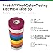 3M Scotch Vinyl Color Coding Electrical Tape 35, Premium Grade, Flame Retardant, UV Resistant, Electrical and Mechanical Protection, Pink, 7 mil, 3/4 in x 66 ft, 1 Roll
