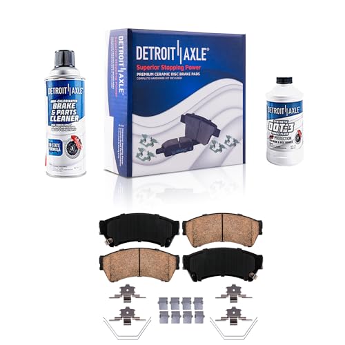 Image of Detroit Axle - Front Brake Pads for Ford Fusion Lincoln MKZ Zephyr Mercury Milan Mazda 6, Ceramic Brake Pads Replacement