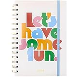ban.do 12-Month Medium Daily and Weekly Planner Dated January 2026 - December 2026, Soft Cover Self Care Journal, Agenda with Monthly Calendar, Stickers, Art & Bonus Pages (Let's Have Some Fun)