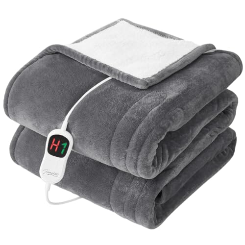 Image of Homemate Heated Electric Blanket Twin 62 inchx84 inch Heating Throw Blanket