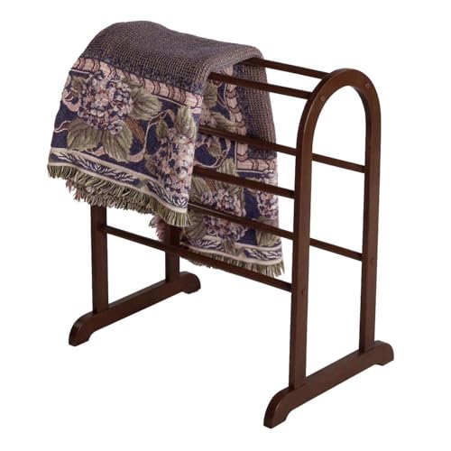 Maykoosh Modern Marvel Quilt Rack - Free Standing Organizer with Six Rungs Dimensions: 36 H x 24 W x 18 D Ideal for Blankets and Quilts