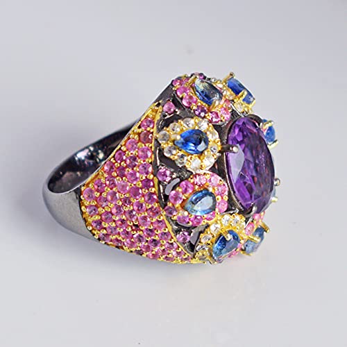 Bague améthyste argent 925 massif : finis les bijoux qui ternissent - 4