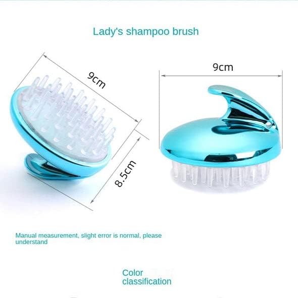 Worldwide e-Mart Scalp massager Shampoo Brush Head massager for Men & Women Removes dandruff Controls Hair Fall | Soft Silicone massage brush | Promotes Hair growth & Blood circulation | Pack of 1 1