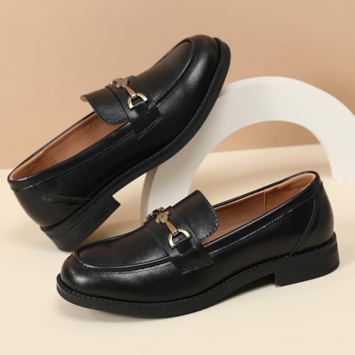 Image of Loafers for Women Womens Shoes Comfortable Dressy Slip On Low Heel Flats