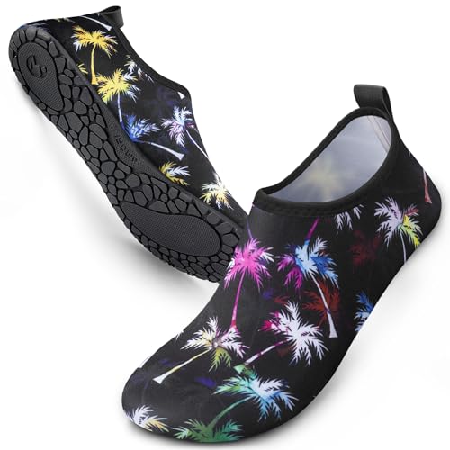 Image of SIMARI Water Shoes for Women Men Swim Aqua Socks Beach Pool Essentials Barefoot Surf River Boat Kayak Sea Yoga Sand Exercise Sport Accessories Breathable Quick-Dry Adult Youth Kid Size SWS001