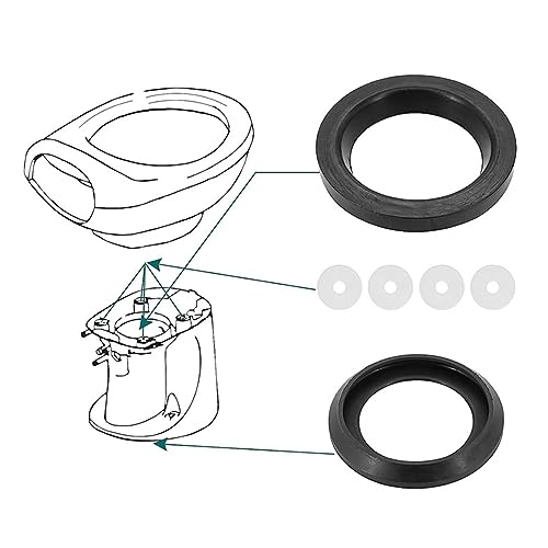 Image of 6Pcs /Kit RV Toilet Seal 34120 Waste Ball Seal for Thetford Aqua Magic Style Lite Style II & Style Plus and Residence Toilets,RV Toilet Parts Camper Toilet Parts