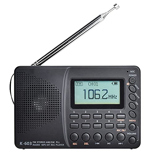 Draagbare AM FM-Radio Digitale Kortegolfradio Mini Digitale Radio Met Bluetooth Speel Mp3 En Antenne Ingebouwde Luidsprekerondersteuning TF-Kaart Voor Keuken Woonkamer - Image 6