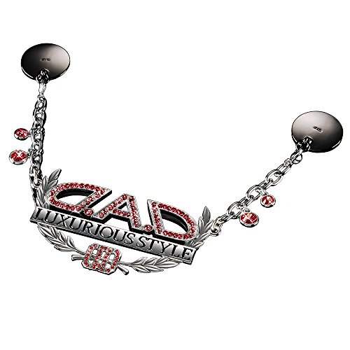 ギャルソン DAD 車用ルームミラー ラグジュアリー ネックレス タイプ ディルス シルバー/ライトシャム SA998-04 D.A.D