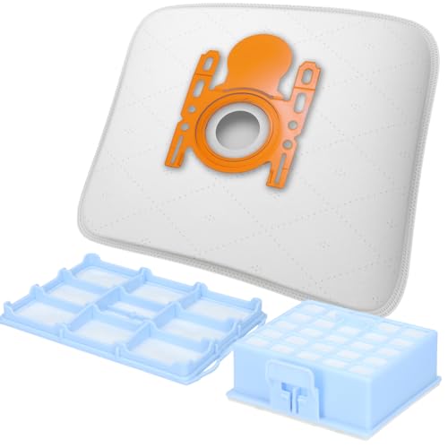 McFilter | 10 sacs d'aspirateur + 1 filtre Hepa + 1 filtre de protection moteur pour Bosch BSG6 Siemens VS06G Serie 00578863, BBZ41FGALL, VZ01MSF