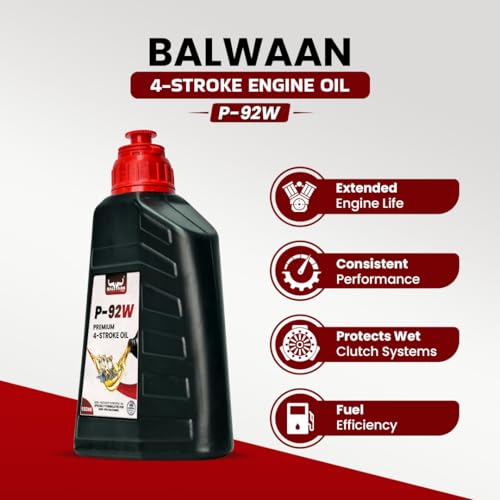 Image of Balwaan Krishi Premium 4-Stroke Engine Oil, 650ml | High Heat Stability | Rust Guard | All Weather Protection & Best for all 4-stroke engines up to 7.5 HP | P-92W
